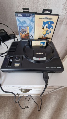 Sega mega drive console and - drive,
