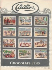 swiss chocolate 1920's collector stamps on page ref r10144