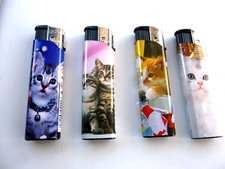 4 x CAT  LIGHTERS REFILLABLE