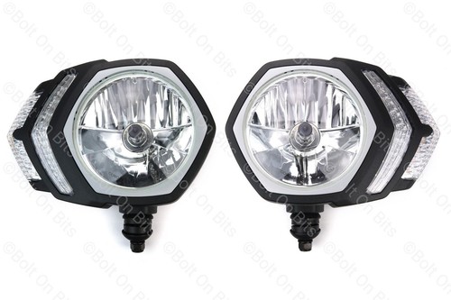 Pair black crystal drl - pair,