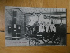 Pre 1914  Postcard of Birmingham Fire Brigade  - Men & Machine (b)