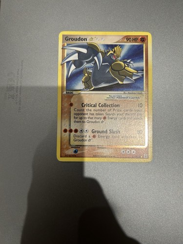 Pokemon groudon gold star - groudon, holo