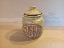 Early Tremar Pottery Coffee Jar Cornish Studio Stoneware Retro 1970's Stamped