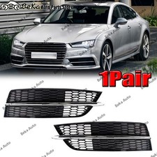 LH&RH Front Bumper ForLight Grille Cover For Audi A7 S7 2015-2018 Sports Version