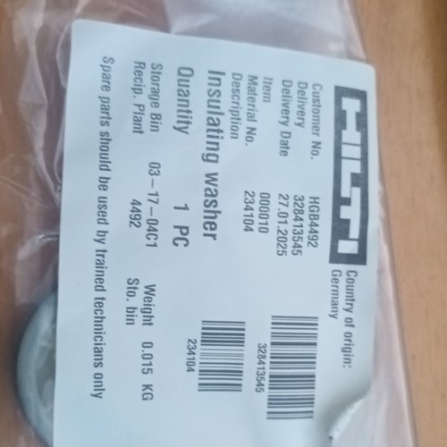 Hilti insulating washer - insulating,