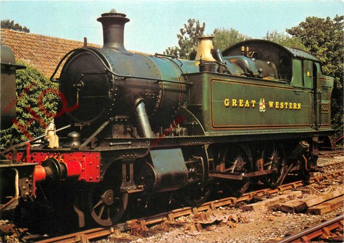 Picture postcard gwr - postcard-:gwr, 2-6-2t