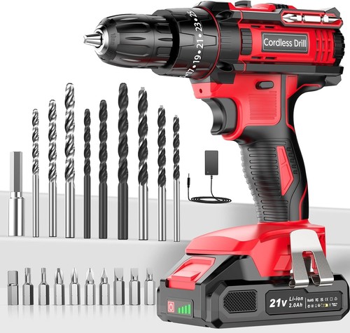 21v cordless hammer drill - cordless,