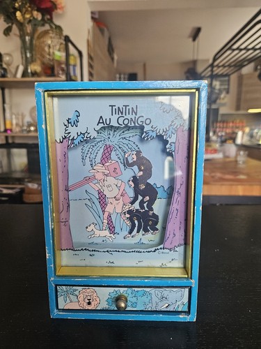 Rare tintin music box - tintin,