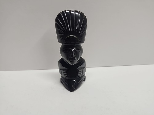 Aztec mayan obsidian hand - obsidian,