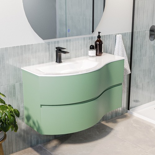 1000mm green wall hung - green,