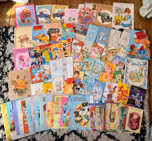100 vintage greeting cards - vintage,