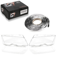 2x Headlight Glass Xenon