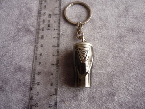 Guinness keyring gun metal