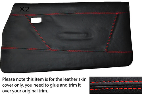 Red stitch front - full, door