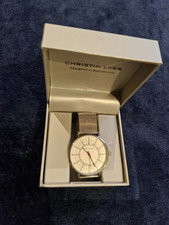 Christin Lars Silver Large Face Watch
