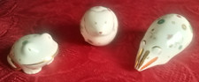 3 X Aynsley ~ Mulberry Wood Figures ~ Frog ~ Mouse ~ Badger ~ Free UK P&P