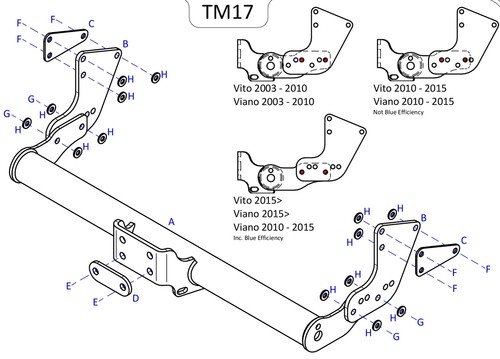 Towtrust fixed flange - fixed,