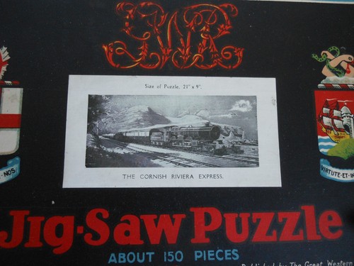 Vintage gwr wooden jigsaw - wooden,