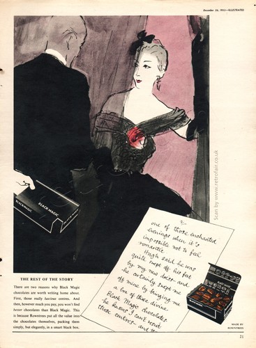 1953 black magic chocolates - 1953,