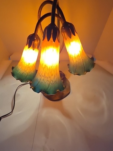 Vtg tiffany style lily pad - tiffany,