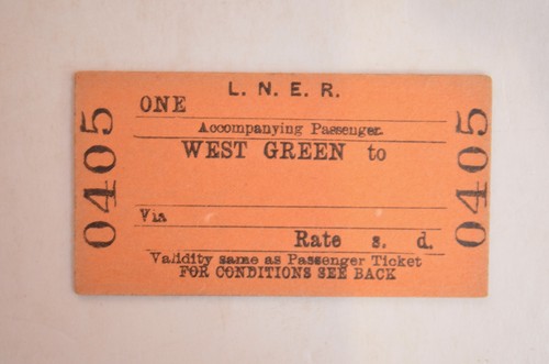Railway ticket lner - railway,