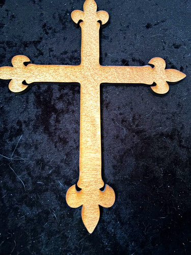 Unfinished wooden cross - unfinished,