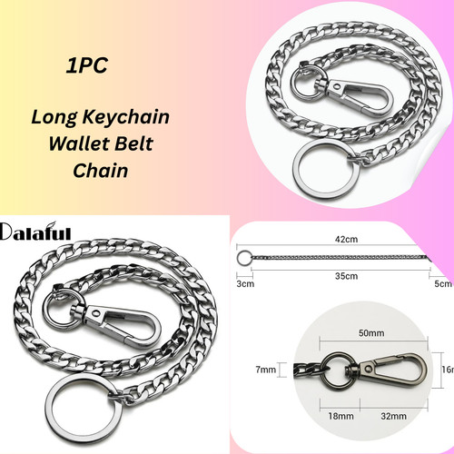 Long chain key - ring, clip