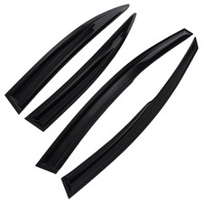 Side Window Wind Deflectors For Honda Civic Saloon MK8 2006-2012 4pc Smoke Black