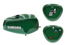 Buffalo Tank Set with Side Cover for Simson S50 S51, Billiard Green, Sealed
