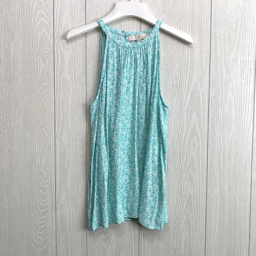Loft turquoise floral tank - loft,