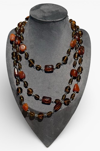 Long vintage necklace - vintage,