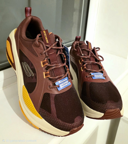 Skechers burgundy lace low - lace, up