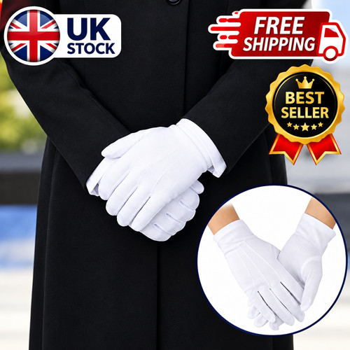 Adult white formal gloves - adult,