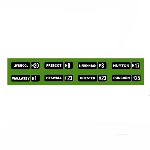Model bus waterslide transfers - model,