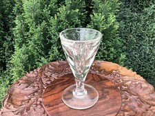 Antique Mid 19th Century Early Victorian Olive Cut Deceptive Dram Glass c1850