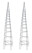 Spiral Garden Metal Trellis Plant Climbing Trellis Rose Support Cage 1.2m 2Pcs