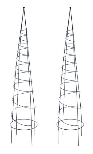 Spiral garden metal trellis - garden,