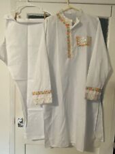 Men Kurta Pajama Set Cotton Indian Ethnic Embroidered Navratri Eid Wedding Fancy