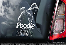 Poodle - Car Window Sticker -