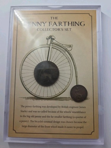 The penny farthing two coin - penny,