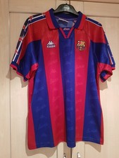 Vintage 1995-97 Barcelona Home Shirt by Kappa - Size XL
