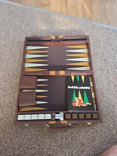 Vintage leather briefcase - leather,