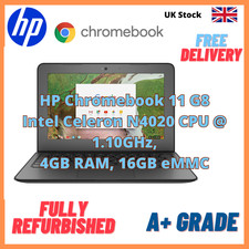 HP Chromebook 11 G8 EE Intel N4020 11.6" 4GB 16GB Chrome OS Laptop Free Postage!
