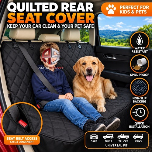 Premium quilted black rear - premium,