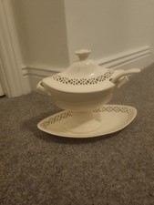 Royal Creamware Oval Lidded