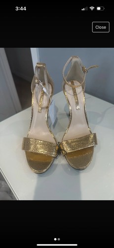 Zara gold heels - zara,