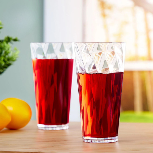 6pc plastic drinking tumblers - 6pc,