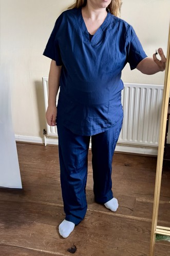 Navy blue scrubs uniform - scrubs, set