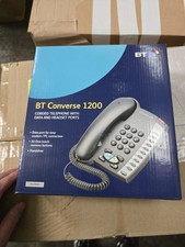 BT Converse 1200 Corded Telephone With Data And Headset Ports With Hands Free Sp