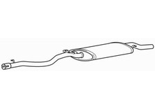 Rear Exhaust Silencer Back Box